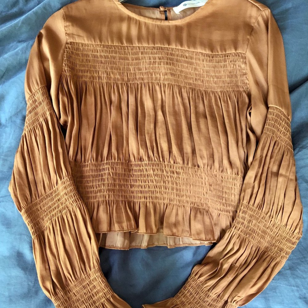 Cropped Copper Blouse